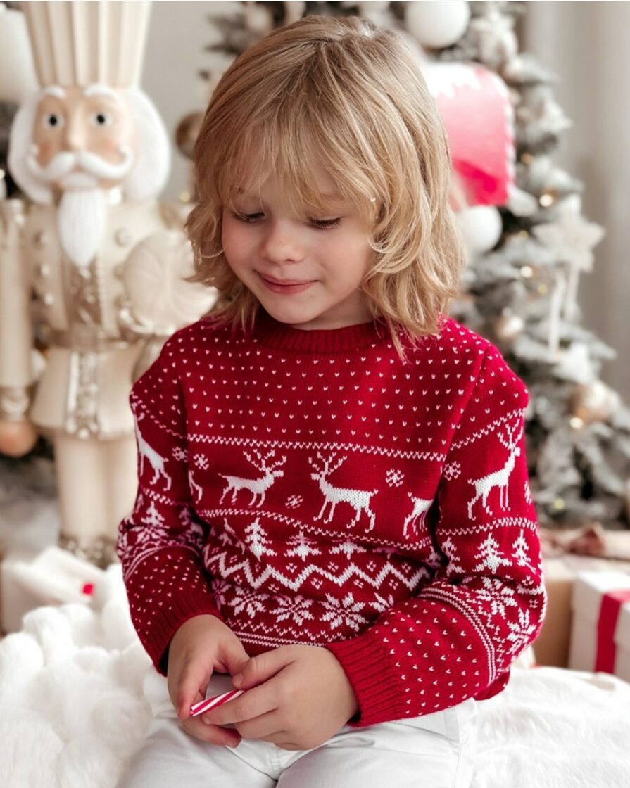 Vaikiškas Kalėdinis megztinis Christmas Time