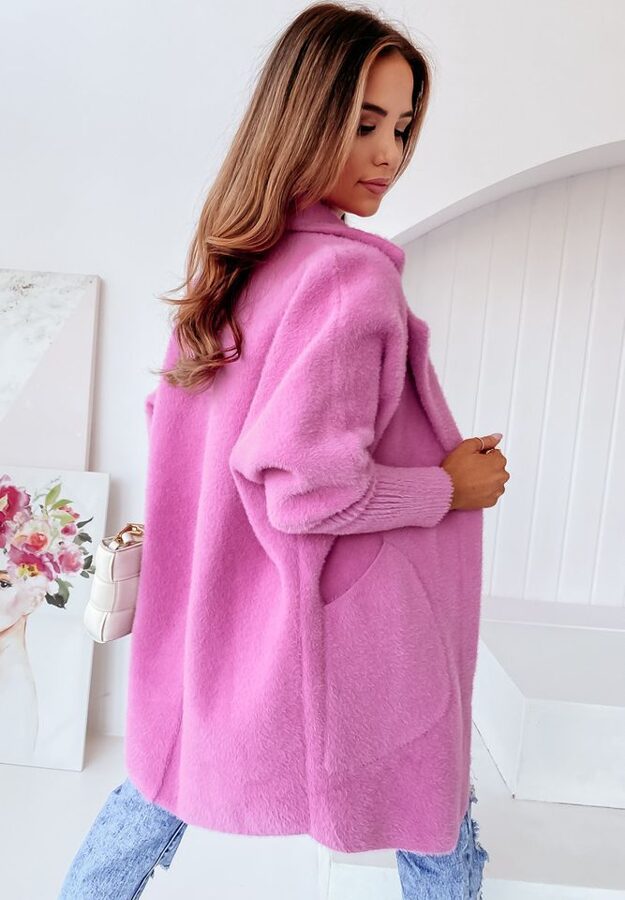 Rožinis Alpakos paltas