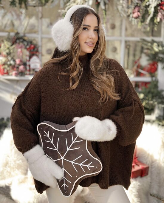 Rudas oversize megztinis