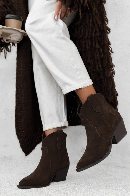 Zomšiniai kaubojiško stiliaus aulinukai