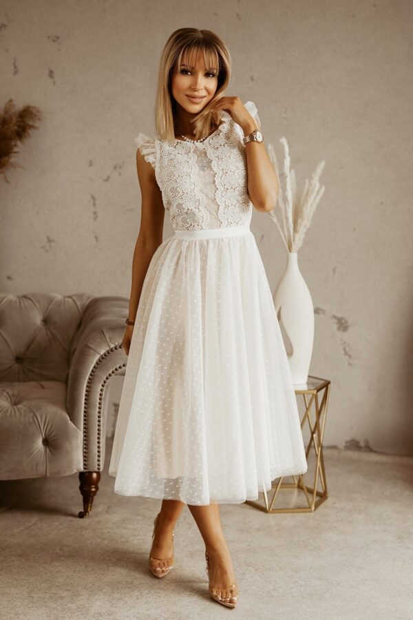 Balta puošni suknelė Princess