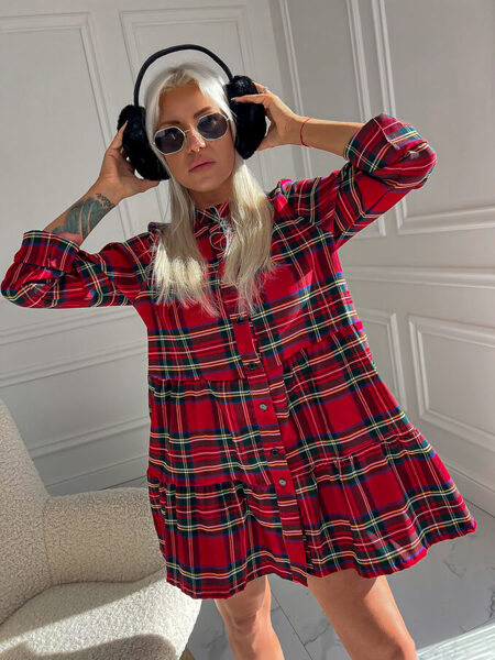 Languota raudona suknelė Doll